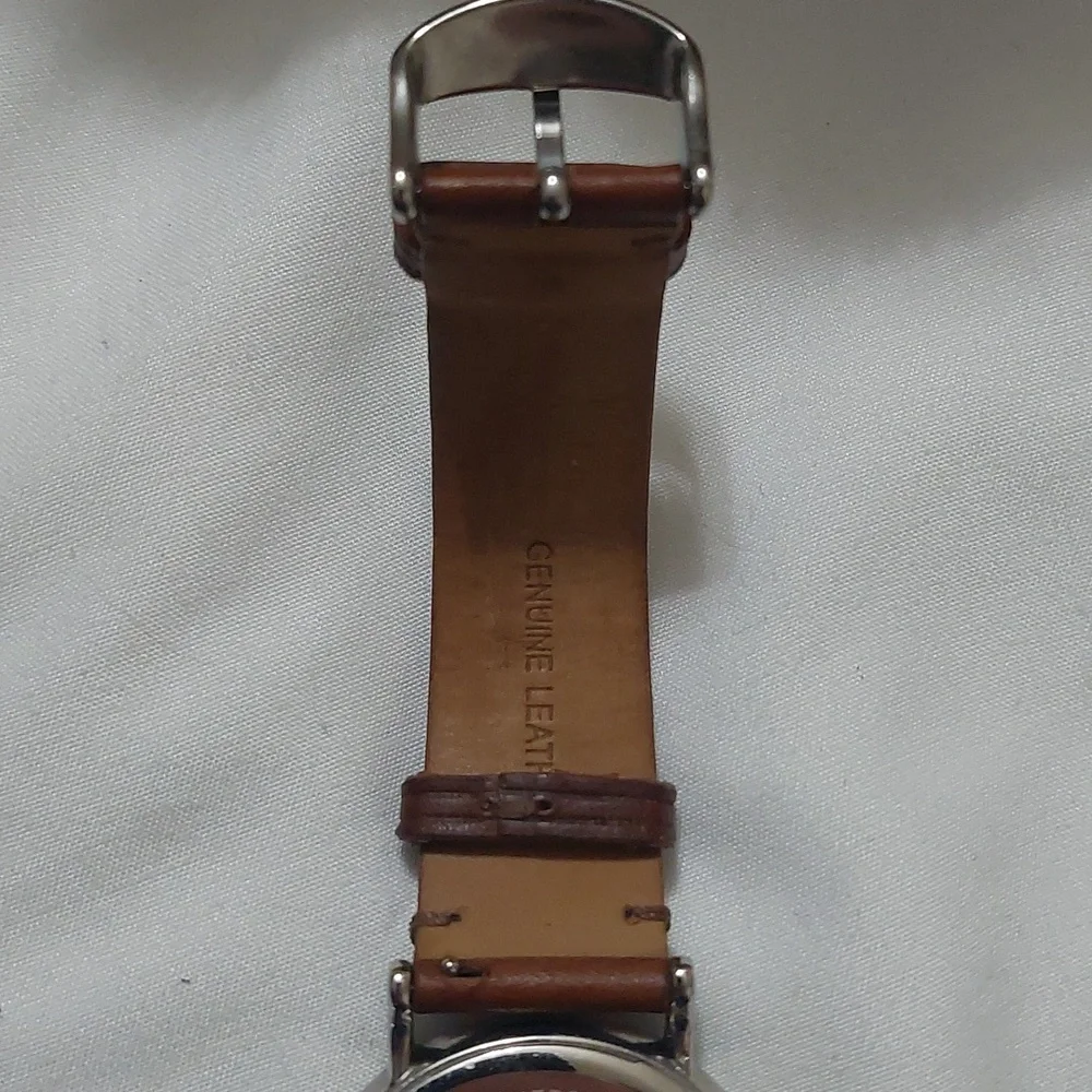 Timex The Waterbury Silver Chronograph with Brown Leather Strap - Picture 7 of 9